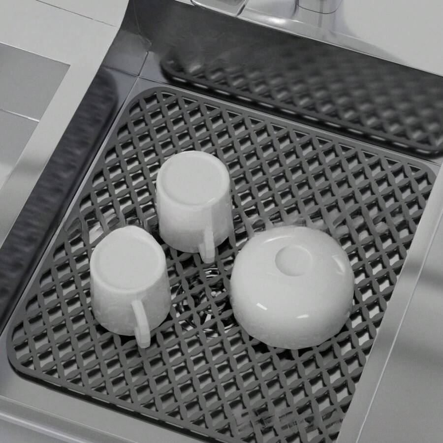 Silicone Sink Protector Mat For Stainless Steel Sinks, Hollow Drainage Mat, Four-Leaf Clover Silicone Sink Protector Mat, Heat Insulation Mat