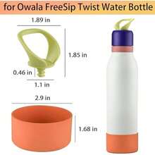 2 botas de silicona para botella de agua   Twist de 24 onzas, funda protectora antideslizante aplicable para   Twist - 2+2 Naranja - Ver 3