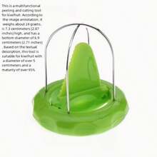 A 2-In-1 Stainless Steel Kiwi Peeler And Cutter, Easy To Grip. This Outdoor Portable Stainless Steel Green Peeler Is A Multifunctional Fruit Peeling And Core Removal Tool That Is Easy To Carry. It Is Very Suitable For Outdoor Picnics Or Camping - Multicolor - View 4