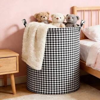 2 st. tvättkorgar i tyg med stor kapacitet, multifunktionella vattentäta förvaringskorgar, bärbara och hopfällbara, platsbesparande, med handtag på båda sidor, lämpliga för sovrum, badrum, studentrum, tvättstuga