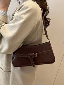 Dedoo New Fashion Waist Belt Decor Handbag, Suitable For Parties, Outings, Vacations, Shopping And Daily Use, Can Store Coins, Phones, Also Suitable As A Work Bag For White-Collar, College Students And Office Workers, Elegant Ladies Bag - Coffee - View 7