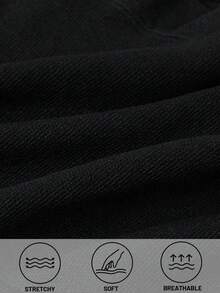 1条高腰无缝提臀弹力短裤，女士塑身收腹内衣，黑色简约塑身衣，适合搭配裙装和健身服 - 黑色 - 查看 7