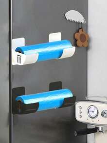 2/4 Pieces No-Drill Trash Bag Storage Rack, Adjustable Kitchen Storage Rack, Suitable For Trash Bags, Cling Film, Umbrellas, Kitchen Rolling Pins, Cling Film Rack, Kitchen Shelf, Sink Rack, Kitchen Cabinet Organizer, Kitchen Storage And Organization, Small Kitchen Utensils, Kitchen Storage Container, Mother's Day Gift - Multicolor - View 5