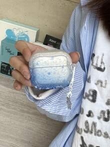 冬季极简渐变雪花耳机盒，兼容苹果耳机盒 1/2/3/4/Pro/Pro2(Nd)/Pro(3rd) - 無色 - 查看 3