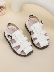 男女童同款新款童鞋：女婴凉鞋，夏季幼儿功能鞋，软底设计，男女通用，适合幼儿、婴儿、儿童凉鞋、沙滩凉鞋等夏季穿着。 - 白色 - 查看 6