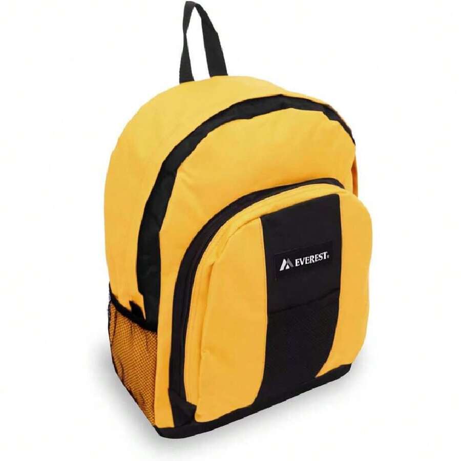 Everest Luggage Backpack with Front and Side Pockets,37535663 - Amarillo - Ver 1
