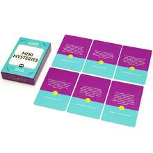 Mini Jogo de Cartas de Mistérios: Desafio de Enigmas Detetives com Cinquenta Quebra-Cabeças Inteligentes para Entretenimento Após o Jantar, Noites de Jogos, Festas, Encontros Familiares, Viagens e um Presente Perfeito para Amantes de Mistérios. - Branco - Ver 8