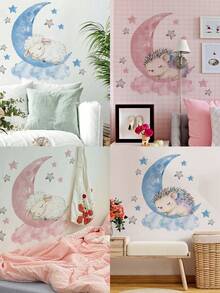 1 unidade - Papel de Parede - Decoração para Casa - Papel de Parede Autoadesivo Removível para Decoração de Paredes, Sala de Estar, Janelas - Decoração de Parede Criativa e Fofa para Decoração de Ambientes e Quartos - Multicolorido - Ver 2