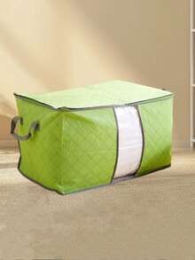 1pc Casual Style Large Capacity Non-Woven Fabric Storage Bag, Multi-Functional Clothes & Bedding Organizer Box, Suitable For Home, Moving And Travel - MultiWarna - View 4