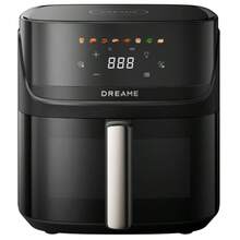 Dreame Air Fryer, With Viewing Window, 7.6L Capacity, Dual Vortex™ Heating + Steam Injection Technology, Fast Cooking, 8-In-1 Presets, Family-Sized Healthy Oil-Free Cooking, LED Touch Control, +1 Minute Button, 2800W Power. Kitchen Christmas Theme, Kitchen Supplies, Air Fryer