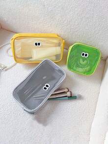 4pcs Simple Large Capacity Grid Pencil Case, Multi-Functional Grid Makeup Bag, School Supplies, Pencil Pouch, Office Supplies, Back To School Gift, Back To School, School Supplies, Pencil Pouch, Backpack