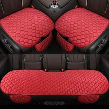 Poduszki na siedzenia samochodowe 1 szt./2 szt./3 szt. na pojedyncze siedzenie, pluszowe, z długim haftem w kratkę i diamentami, eleganckie i obszerne, miękkie i wygodne, odpowiednie na każdą porę roku, pasujące do pojazdów, z materiałem bazowym z funkcją podparcia w postaci granulek. - Wielokolorowe - Zobacz 4