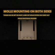 Adaptador de Pierna Abatible, Adaptador de Funda Recorrido Medio-bajo, Soportes Universales para Receptor Presilla Cinturón con Cubierta Pierna con Correa Molle(Green) - BCP - Ver 7