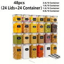 48 stuks (24 potten + 24 deksels)