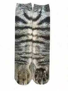 1/3 Pairs Novelty Gift 3D Animal Claw Pattern Socks, Christmas Filler Socks, Funny Elephant Gift For Adults, Teens, Suitable For Halloween, New Year