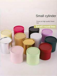 Round Flower Bouquet Packaging Box, Small Hand-Held Flower Basket, Christmas Gift Box, Suitable For Weddings, Birthdays, Anniversary Days And Other Occasions. Christmas Gift Box, Gift Clothing Packaging Box - Multicolor - View 6