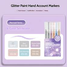 Languo 72 Color Shiny Acrylic Gel Pens,Super Shining Color Painting Gel Pen-Plus Drawing,Graffiti,Hand Account Writing For Acrylic Board/Eggshell/Canvas Shoes/Glass Cup Super Strong Coverage Ideas Gift Choice Back To School Essentials Art Supplies Stationery - Multicolor - View 23