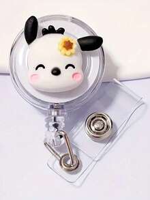 Sanrio 1Pc Cute Hello Kitty Kuromi Cinnamoroll Melody Cartoon Retractable Badge Clip - Multicolor - View 11