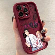 Funda de Teléfono de Moda, Diseñada con el Popular Cómic de Cosplay de "My Dress-Up Darling", Compatible con Varios Modelos de  Incluyendo 17, 16E, 16, 15, 14, 13, 12, 11 Mini, Pro, Max, Air, X, XR, XSMAX, 8 y 7 Plus.Proporciona protección anti-caída con material suave en forma de T. - Colores mezclados - Ver 4