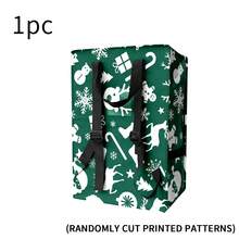 大容量便携式野餐背包，可折叠户外旅行收纳袋，可重复使用防水印花袋，配有可调节肩带，适合不同身高的人士使用。