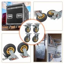 4Pcs 6" Inch Heavy Duty Swivel Caster Wheels Castor 1000KG Load, 2 With Brakes - Multicolor - View 10
