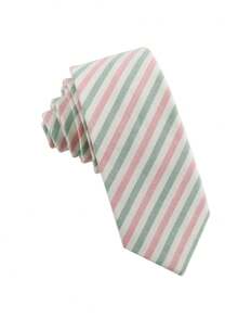 ZLQ&GOU 1条彩虹条纹男士领带，6厘米，适合秋冬季休闲聚会和领带搭配。 - 彩色 - 查看 8