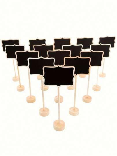 Mini Chalkboard Sign With Easel, Party Buffet Food Labels, Rectangular Blackboard, Wedding Venue Cards, Birthday Party Decor