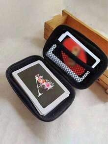 Personalized Customized Name Digital Accessory Headphones Storage Box,Portable Multifunctional Data Cable Zipper Bag,Rose Red Shiny Heart Pattern Letter A-Z Portable Mini Storage Bag,Love Pattern Waterproof And Anti Drop Digital Bag, Initial Name Logo Phone Charger Data Cable Storage Bag