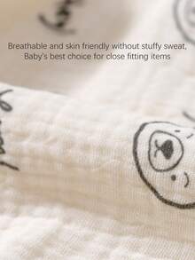 1pc Baby Mesh Double-Layer Gauze Diaper Pants, Newborn Baby Diaper Cover, Baby Supplies Diaper Bag Skirt, Infant Potty Training Diaper, Baby Diaper, Baby Diaper Pants, Baby Boy Underwear, Baby Clothing