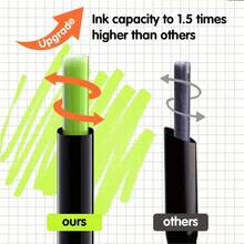 Bộ 12-262 bút dạ màu gốc cồn, màu sắc sống động và bền lâu, thích hợp cho tranh tô màu, sách tô màu dành cho người lớn, đầu bút vát rộng, quà tặng tuyệt vời cho Halloween/Lễ Tạ ơn/Giáng sinh. - Nhiều màu - Xem 7