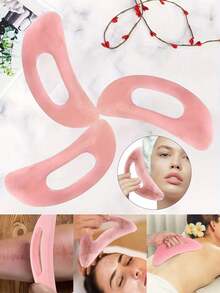 1 件树脂刮痧板，配有刮刀，适用于腹部、背部、四肢、经络，全身 SPA 美容专用工具，ABS 材质，可刮背部和面部，手动可重复使用，放松肌肉 - 彩色 - 查看 2