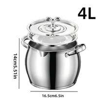 Bộ hộp đựng bằng thép không gỉ 2L/3L/4L kèm lưới lọc mịn có thể tháo rời - Lý tưởng để chuẩn bị, bảo quản và lọc súp, nước dùng và dầu ăn - Hộp đựng mỡ dung tích lớn dùng trong gia đình - Tuyệt vời cho đầu bếp tại gia và các dịp lễ. - Nhiều màu - Xem 12