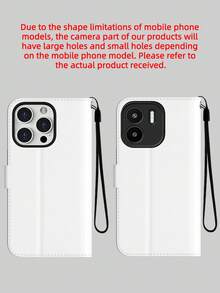 适用于 16 Pro Max/17 Pro Max 的挂绳卡套手机壳，兼容 Galaxy S25FE/S25 Plus/S25 Ultra/S25FE/S24 Ultra，钱包式翻盖真皮手机壳，兼容 Galaxy A17/A16/A15/A14/A13/A12、A56/A55/A54/A53/A51、Redmi 15C 手机壳，带支架，兼容 XR/7/8/SE/16E，兼容 17 Pro Max/Apple Air，带信用卡功能的真皮保护套 - 白色 - 查看 8