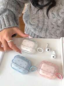 Cute Bow Design Pro 3/ 4 Wireless Bluetooth Earphone Case, Protective Cover Compatible With Apple Pro 2, Anti-Drop, Korean Style