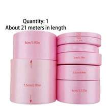 25 Yards Double-Sided Satin Ribbon 0.6/1/1.5/2.5/4cm Multi-Color Gift Wrapping Craft Ribbon, For Gift Packaging, Crafts, Bow Hair Accessories, Wedding Party Decoration - Pink - View 10