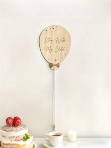 Removable Balloon Theme Wall Stickers, Wooden Children's Room Decor - Easy To Apply Stickers, Create A Fun Birthday Party Or Children's Room Wall Decor - Decorate - View 5