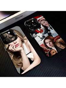 Custodia per telefono della famosa attrice americana Scarlett Johansson, compatibile con 16 Pro Max, 15 Pro, 14 Plus, 12, 13, X, XS Max, XR, con cover colorata in argento - z9 - Visualizzare 4