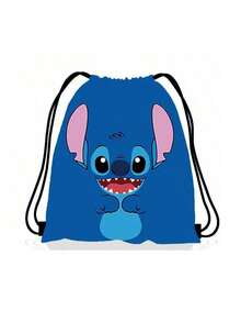 Stitch Backpack Set - Gift Bag With Cartoon Pattern, Birthday Gift/School Supplies Storage/Sports Equipment/Toy Organizer