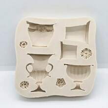 1个高品质硅胶花盆模具，不粘 - 淺灰色 - 查看 6