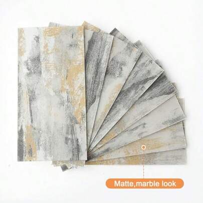 Azulejos Autoadhesivo Mármol AdhesivoAzulejos Para Cocina Panel Decorativo Pared Baño Grandes Pegatinas de Pared 3d Impermeables 10x20cm Blanco Calaeatta