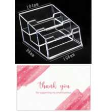 Transparent Acrylic Desktop Business Card Holder, Large Capacity Credit Card Organizer Box Back To School - Multicolor - View 11