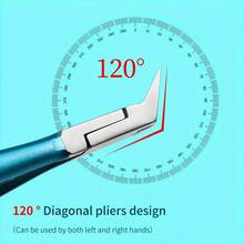 2pcs Precision Professional Nail Clippers - Ultra-Sharp Thick Nail Trimmer & Edge Cutter For Perfect Manicure & Pedicure At Home - Màu xanh lam - Xem 3