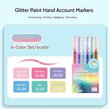 Languo 72 Color Shiny Acrylic Gel Pens,Super Shining Color Painting Gel Pen-Plus Drawing,Graffiti,Hand Account Writing For Acrylic Board/Eggshell/Canvas Shoes/Glass Cup Super Strong Coverage Ideas Gift Choice Back To School Essentials Art Supplies Stationery - Multicolor - View 24