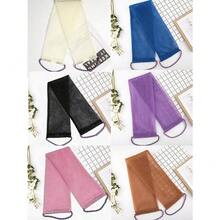 African Mesh Exfoliating Back Long Net Bath Scrub Towel Set,Double-Sided For Gentle,Rough Exfoliation, Effective Body Scrub, Back Scrubber For Shower Use,Premium Mesh Material, Convenient Strap Towel Design, Loofah Towel, Body Sponge For Smooth Skin,Great For Daily Use(Blue, Purple) - Multicolor - View 3