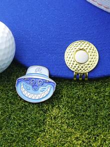 1/3 Chiếc Dụng Cụ Đánh Dấu Bóng Golf Kẹp Mũ Golf Hợp Kim Từ Tính Phụ Kiện Golf Gậy Golf, Nhiều Màu Sắc, Tư Thế Golf, Xe Golf - Nhiều màu - Xem 7