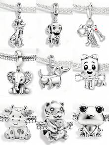 1件时尚可爱的串珠小象饰品,适合女士手链/手镯DIY饰品制作和日常穿搭装饰。 - 串珠3 - 查看 4