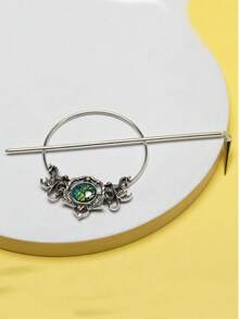 Vintage Dragon Mermaid Hair Fork Chinese Style Hiar Chopstick Hairpins Disk Stick Hair Clip Witch Viking Women Jewelry Gifts, Bun Extension, Hair Styling Pins, Head Accessories, Hair Accessories For Women - Multicolor - View 2