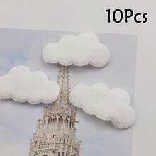 20 miếng dán hình đám mây mềm mại hai mặt, kích thước 1.65*0.91 inch, thích hợp để tự làm kẹp tóc, nơ, quần áo, mũ và giày dép - Miếng vá may vá chủ đề giả tưởng màu trắng/xanh dương, kẹp tóc thủ công. - Nhiều màu - Xem 17