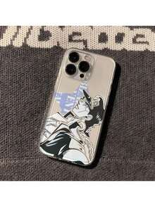 Funda de teléfono de anime clásico Joo, personaje popular Josda, aire acondicionado, Kujo Jotaro, para iPhone 17/16/15/14/13/12/11/Air/Pro/Promax, Galaxy S22/S23/S24/S25 Plus Fe Ultra, patrón divertido súper popular, personaje lindo, funda de teléfono de moda clásica, anti-caída, anti-huellas, funda de teléfono duradera - Capa espacial transparente_ky3226 - Ver 2
