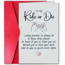 Humorous Cards For Friends, Cards For Best Friends, Birthday Cards For Friends, Cards To Thank Friends, Letting You Know I'm Thinking Of You, Expressing Gratitude To Friends, Perfect Gifts For Friends. - 紅色 - 查看 7